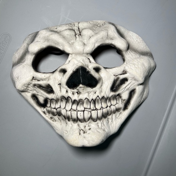 Other - HALLWEEN skull mask. Black/white elastic strap back. Soft forming mask. Unisex.